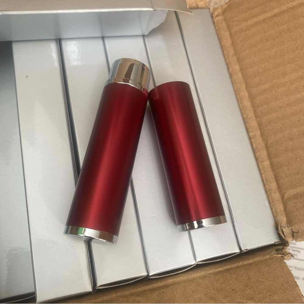 50 red metal pen tubes cases stocking stuffers